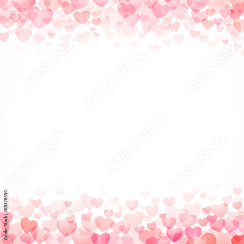 red hearts valentine day background © kaisorn
