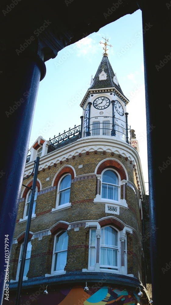Beautifully decorated building from Victorian period in Brixton, London