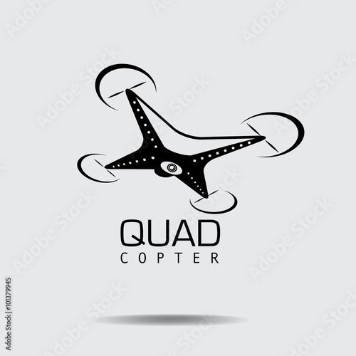 Drone icon symbol. EPS 10 vector.