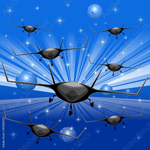 Drones Spaceships Air Force