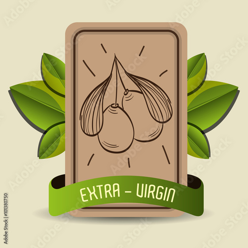 Natural olive oil labe