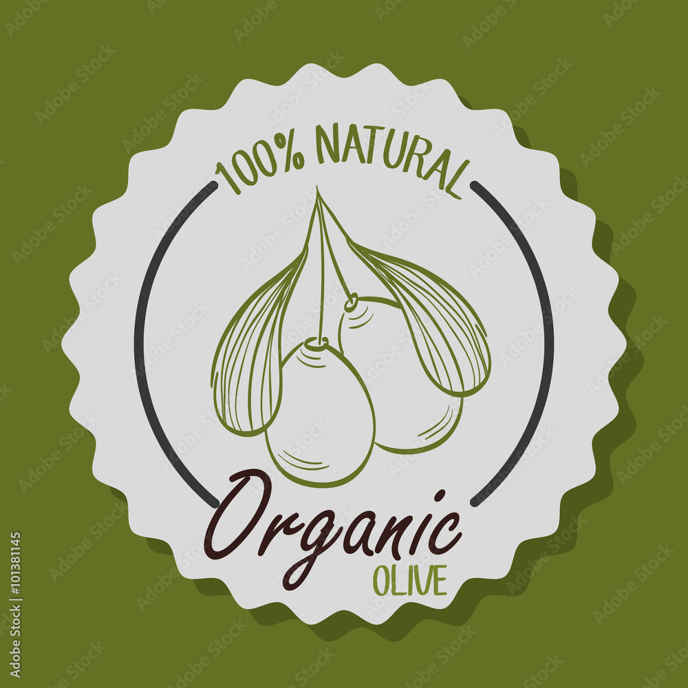 Natural olive oil labe Natural olive oil labe