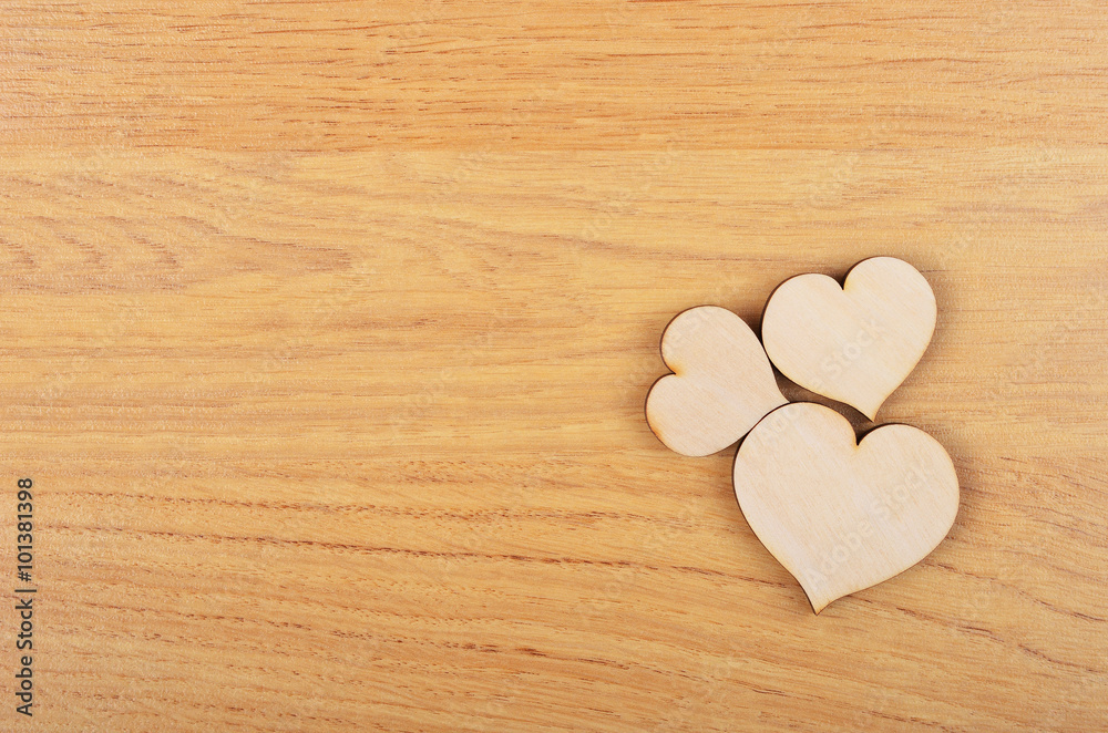 Heart on wooden background Heart on wooden background