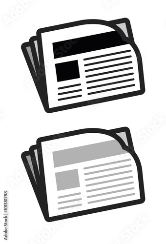 journal newsletter picto vecteurs 3