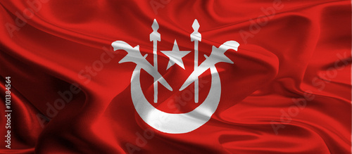 Flag of Kelantan, Malaysia photo