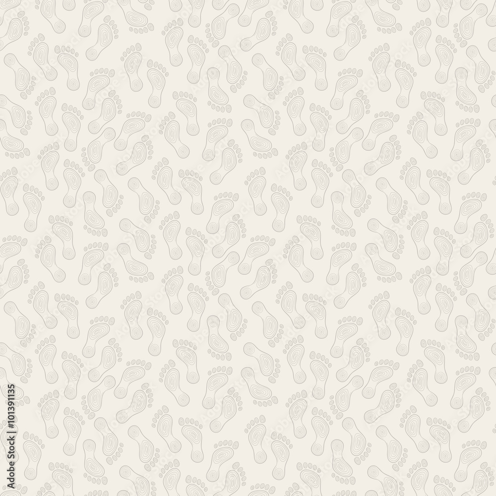 Hand draw human footprins pattern Hand draw human footprins pattern