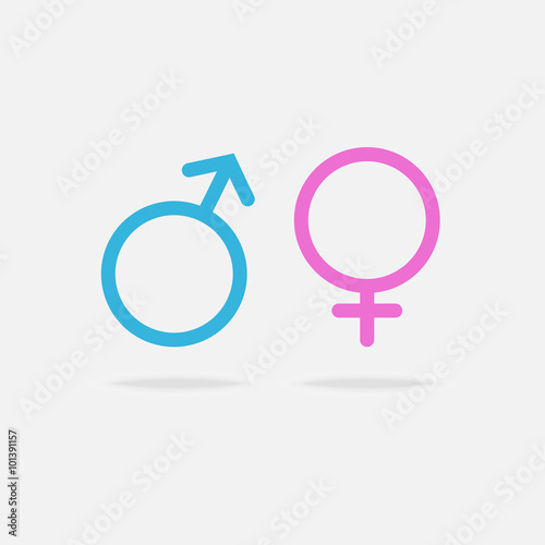 Male and female sexual orientation icon