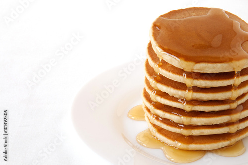 Pancakes with maple syrup. Pancake's Day