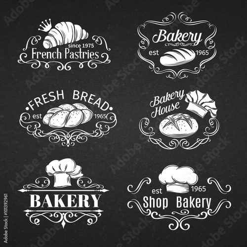 vintage label bakery