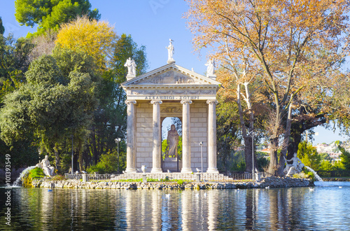 tempio di esculapio a Roma Villa Borghese