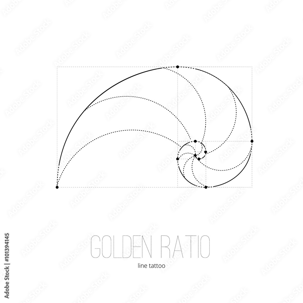 Golden Ratio Symbol Tattoo