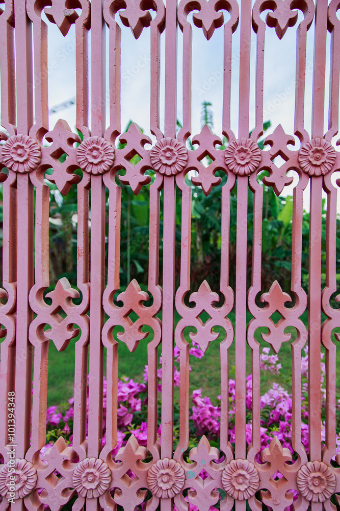 Obraz premium Decorative wrought iron grid 