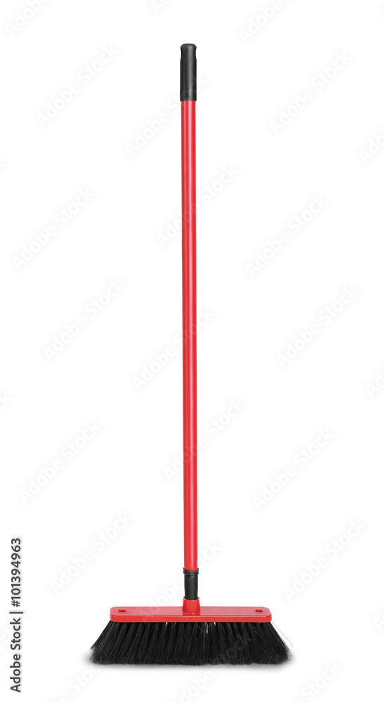 Φωτογραφία Red plastic broom