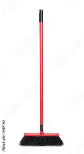 Photos Red plastic broom