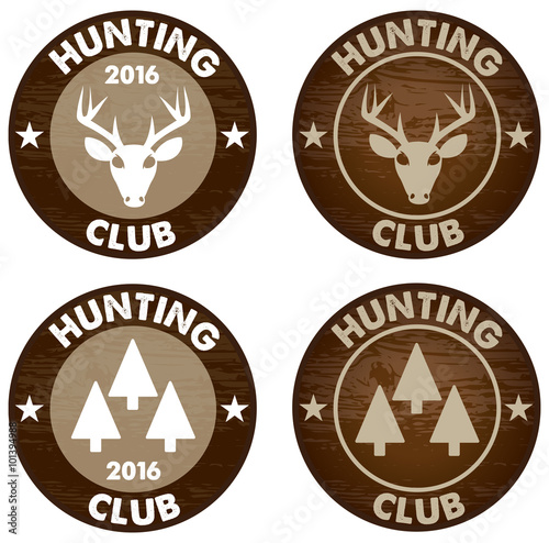 Hunting club emblem vector