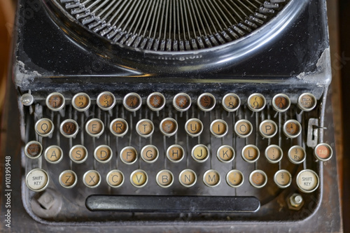 Old vintage typewriter with soft focus. © vithfoto