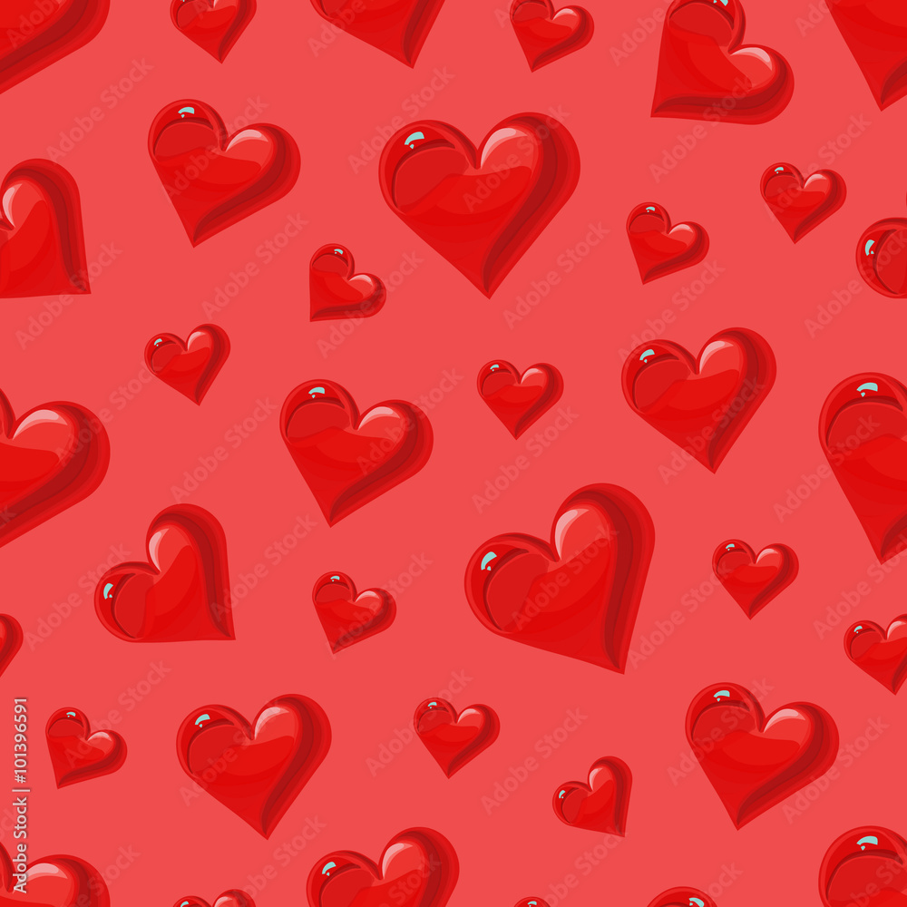 Seamless pattern with hearts Seamless pattern with hearts