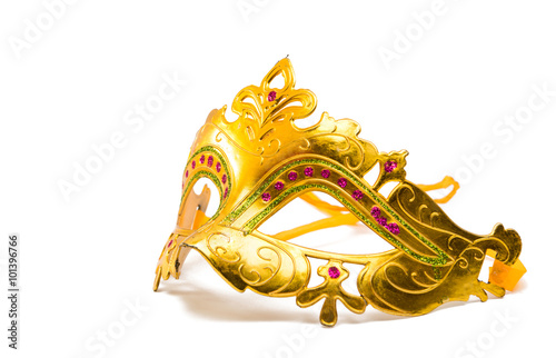 Golden carnival mask