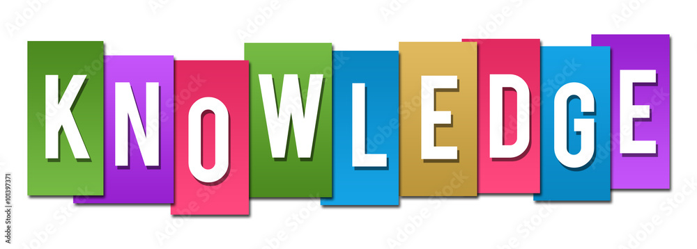 Knowledge Colorful Stripes Knowledge Colorful Stripes