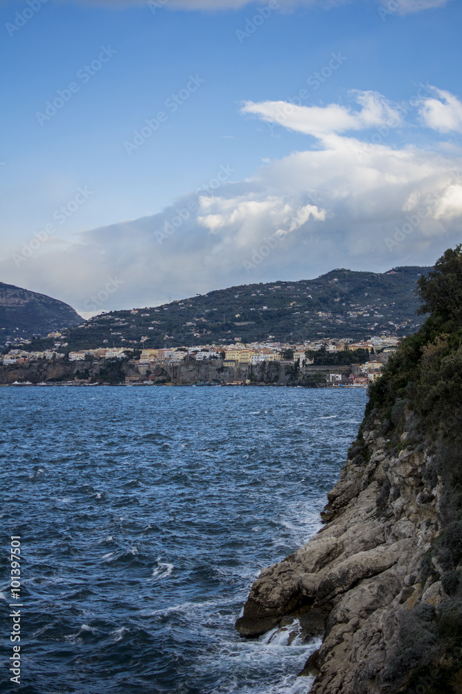 Sorrento (Italy) Nature trail to Reggina Giovanna bay: view of sorrento coast and sea