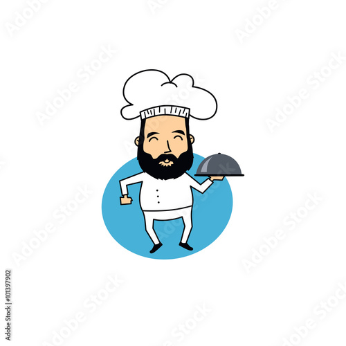funny cartoon chef