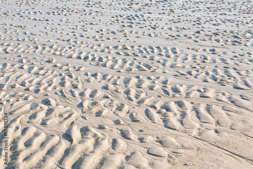 Sand ripples at Jacksonville Beach, Florida, USA.