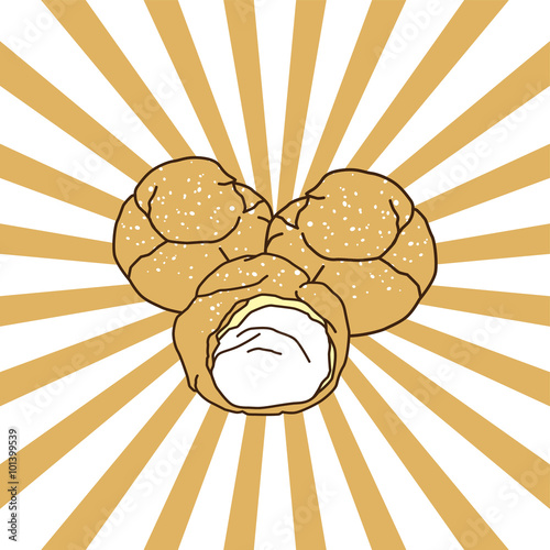 delicious cream puff