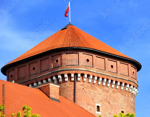 Krakau - Senatorska Turm am Königsschloss auf dem Wawel photo