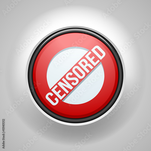 Censored sign button