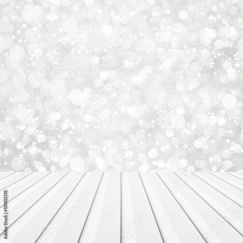 Wooden on white glitter bok...