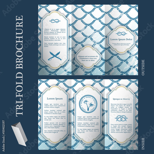 Tri-fold brochure template