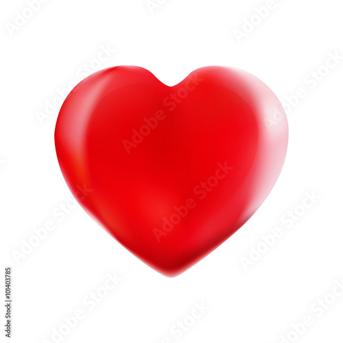 Heart. Vector illustration, isolated on white