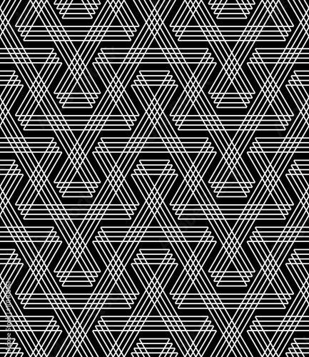 Seamless geometric zigzag lines pattern.
