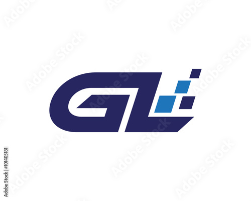 GL digital letter logo