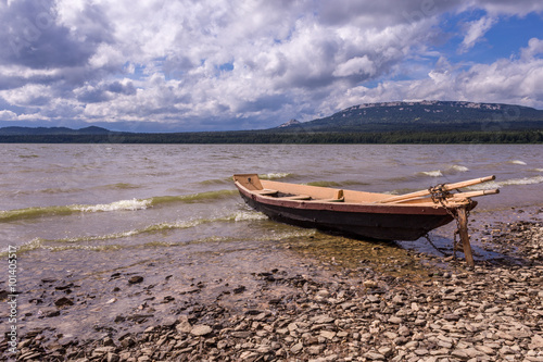 Boat on lake