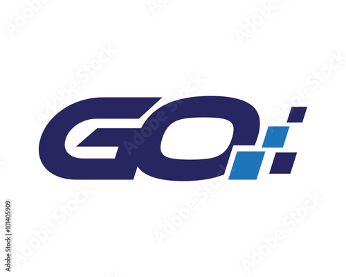 GO digital letter logo