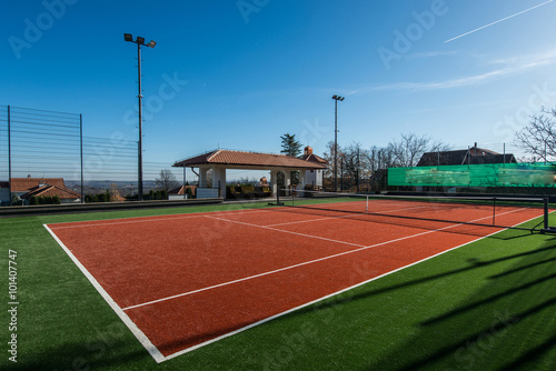 Tennis court on private property