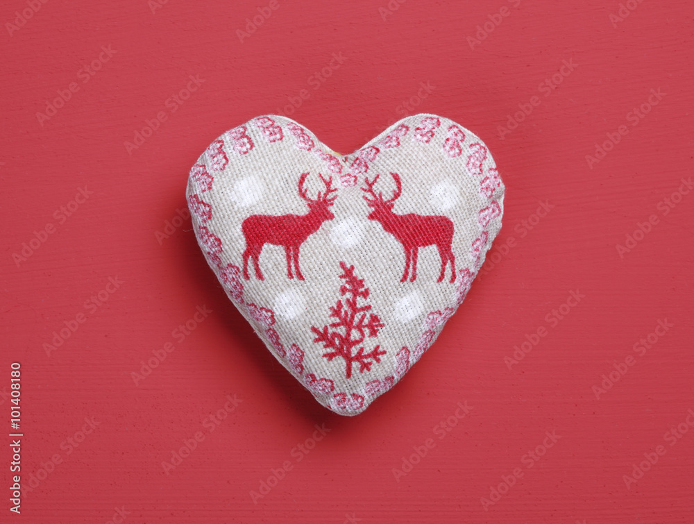 Christmas cushion with reindeer