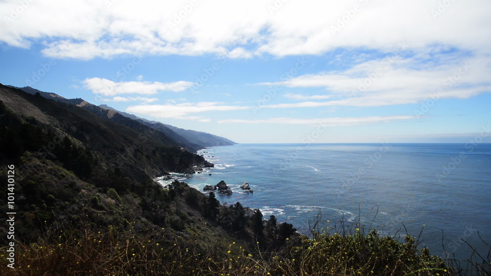 Big Sur 40 Timelapse clouds Pacific Coastline California