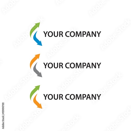 creative logo with arrow