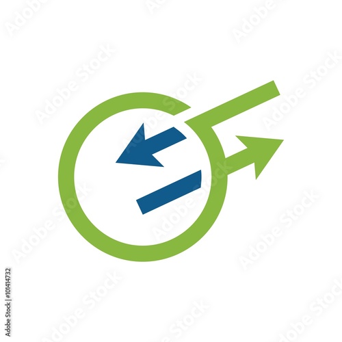 creative logo with arrow