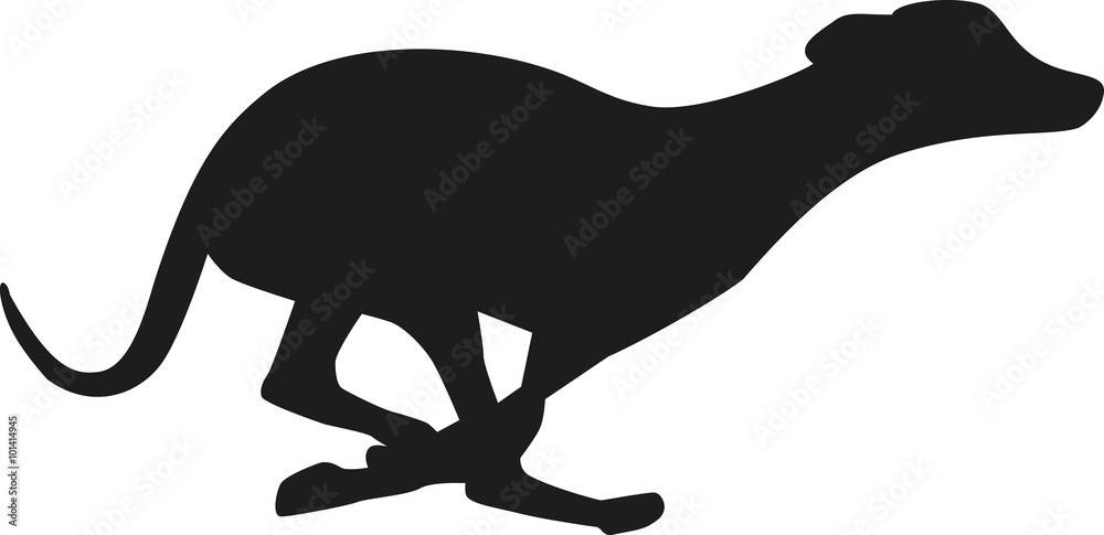 Samolepka Running greyhound
