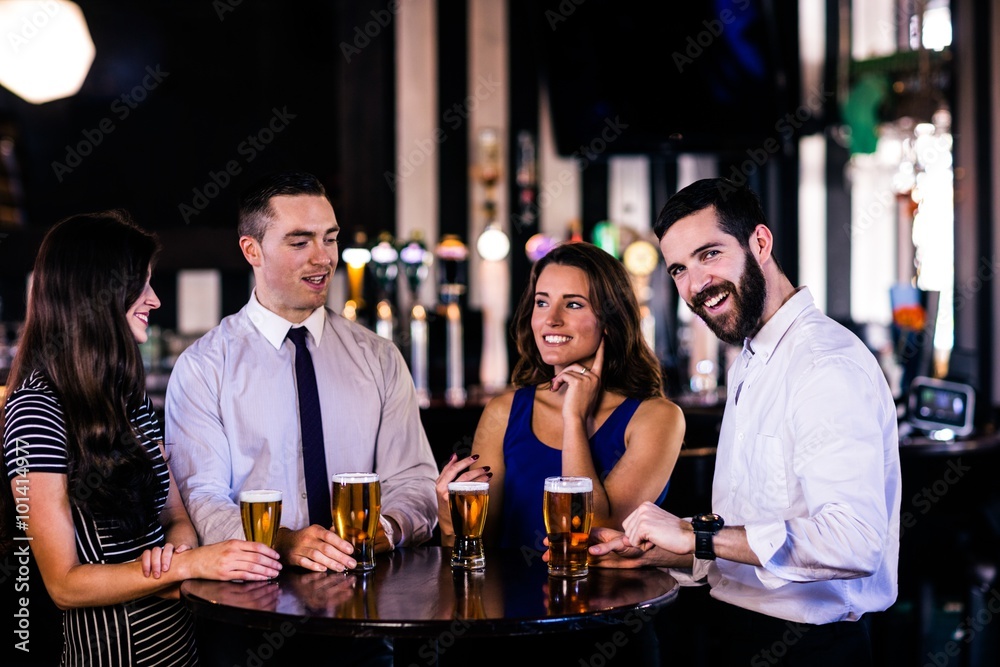 Friends having a beer 