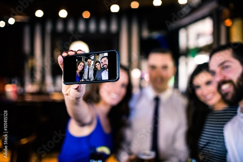 Group of friends taking a selfie