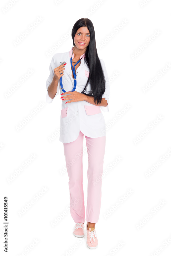 female medical doctor in full length female medical doctor in full length