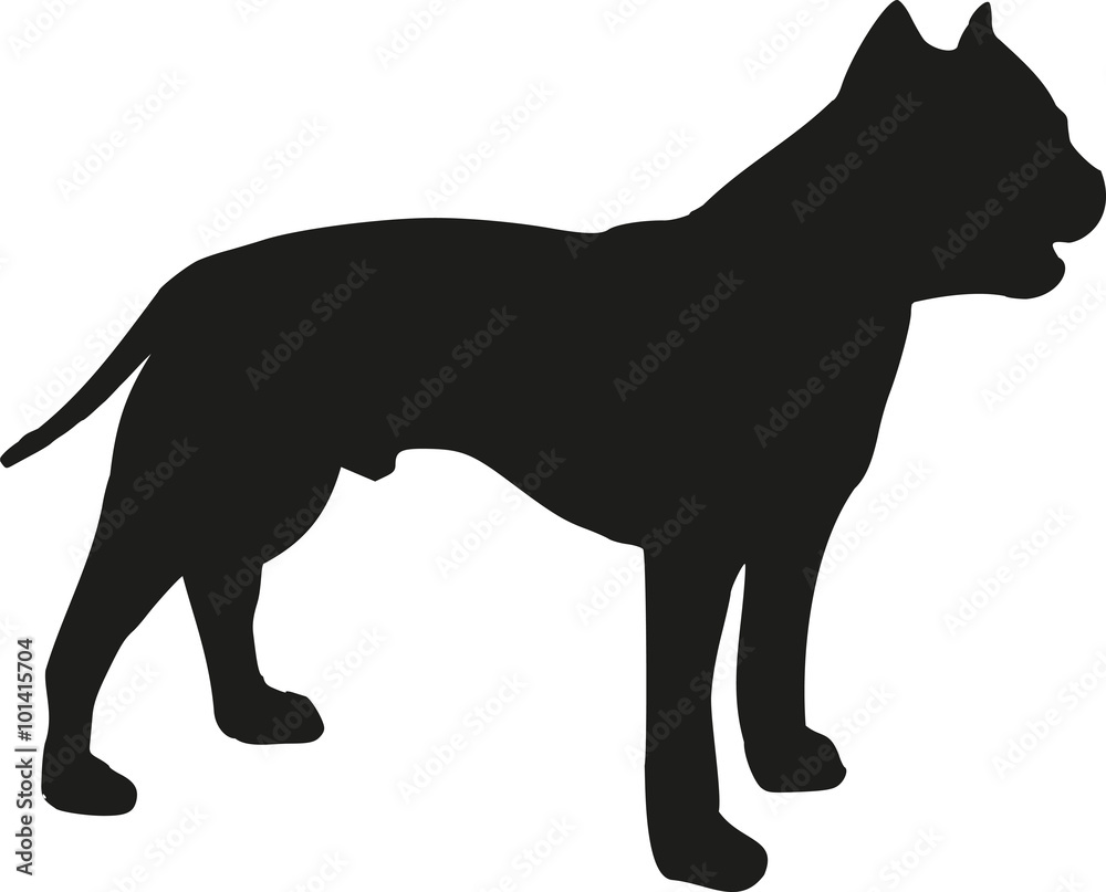 Staffordshire Bull Terrier silhouette