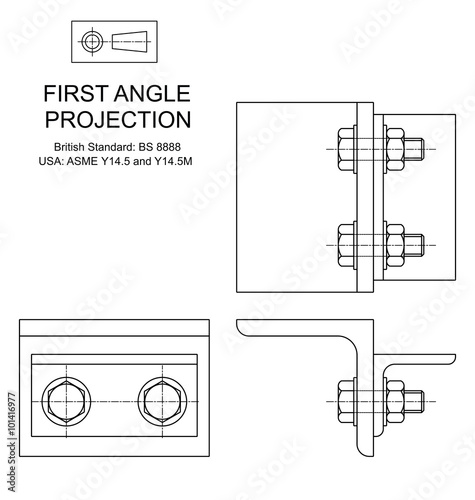 First Angle Orthographic Projection