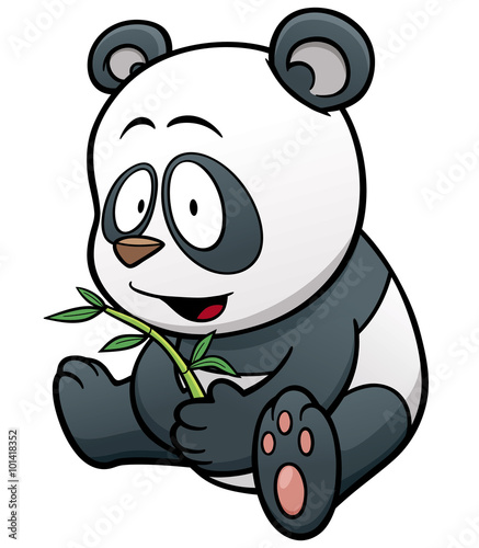 Fototapeta Naklejka Na Ścianę i Meble -  Vector illustration of panda cartoon