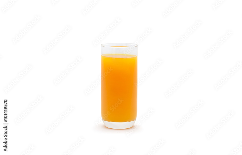 Full glass of orange juice Clipping Path on white background Full glass of orange juice Clipping Path on white background