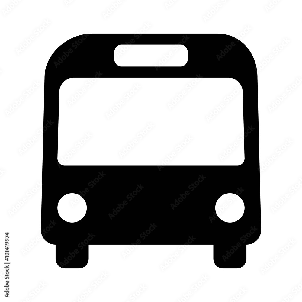 Bus public transportation flat icon for apps and websites Bus public transportation flat icon for apps and websites